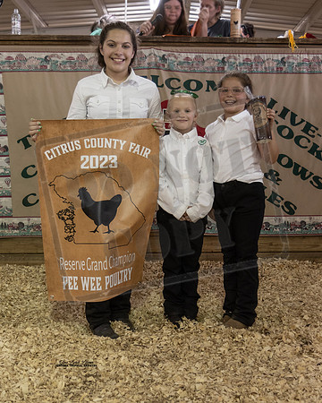 Pee Wee Resv Grand Champ with Sponsers