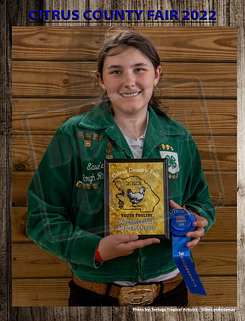 Youth Poultry Int Showmanship Winner
